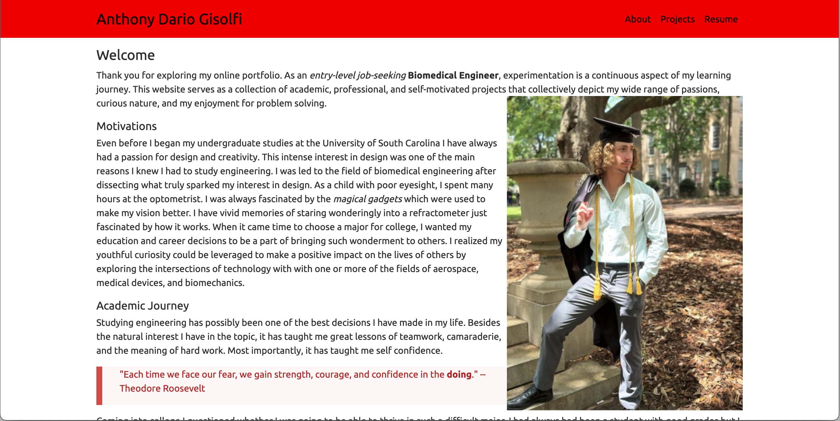 First Attempt at a Personal Website